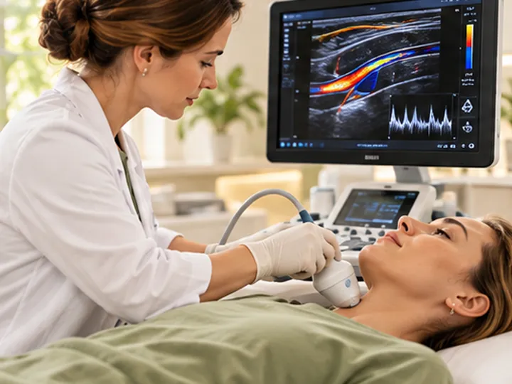 Doppler ultrasound of the head and neck vessels