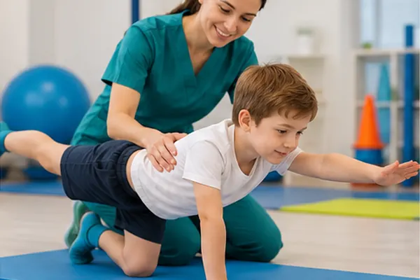 ЛФК для детей с физиотерапевтом в Grand Medical, Рига